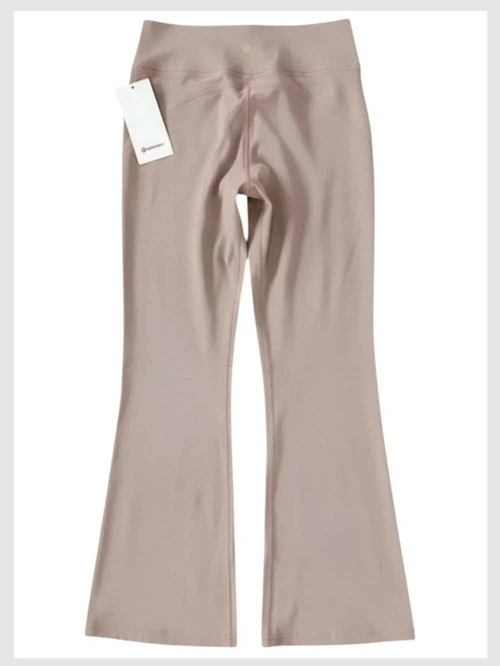 Lululemon Groove Nulu Flared Pant Ashen Rose Taupe High Rise Size 12